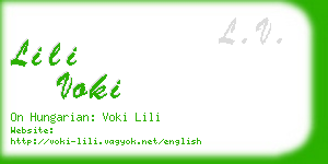 lili voki business card